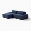 Modo 2 Piece (102") Sofa + Ottoman - Velvet - Pacific