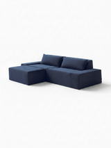 Modo 2 Piece (102") Sofa + Ottoman - Velvet - Pacific