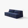 Modo Armless (80") Sofa - Velvet - Pacific