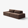 Modo 2 Piece (102") Sofa - Velvet - Portobello
