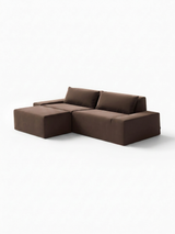 Modo 2 Piece (102") Sofa + Ottoman - Velvet - Portobello