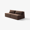 Modo Armless (80") Sofa - Velvet - Portobello
