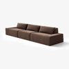 Modo 3 Piece (142") Sofa - Velvet - Portobello