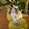 Dune Lounge Chair + Ottoman Outdoor - Curry