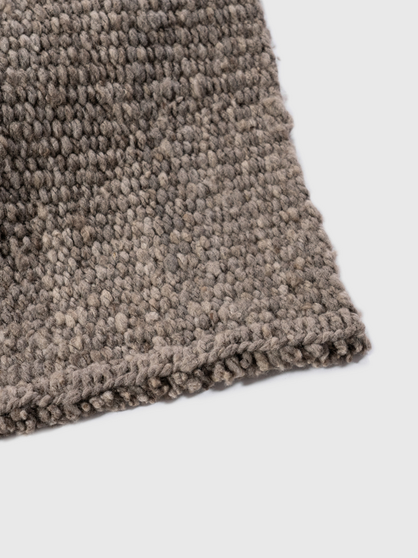 100% Wool Area Rug | 8' x 10' - Carbon