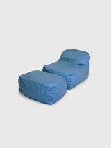 Dune Lounge Chair + Ottoman Outdoor - Cobalt