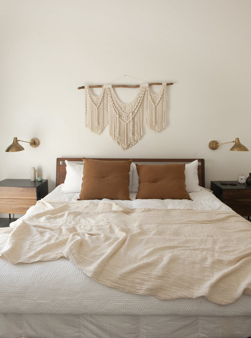 Gasa Cotton Throw Blanket - Natural