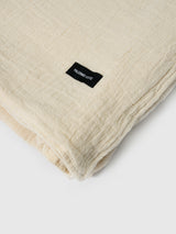 Gasa Cotton Throw Blanket - Natural