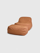 Dune Lounge Chair + Ottoman Outdoor - Ginger
