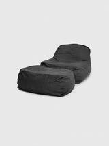 Dune Lounge Chair + Ottoman Outdoor - Graphite