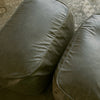 Dune Ottoman Vegan Leather - Charcoal