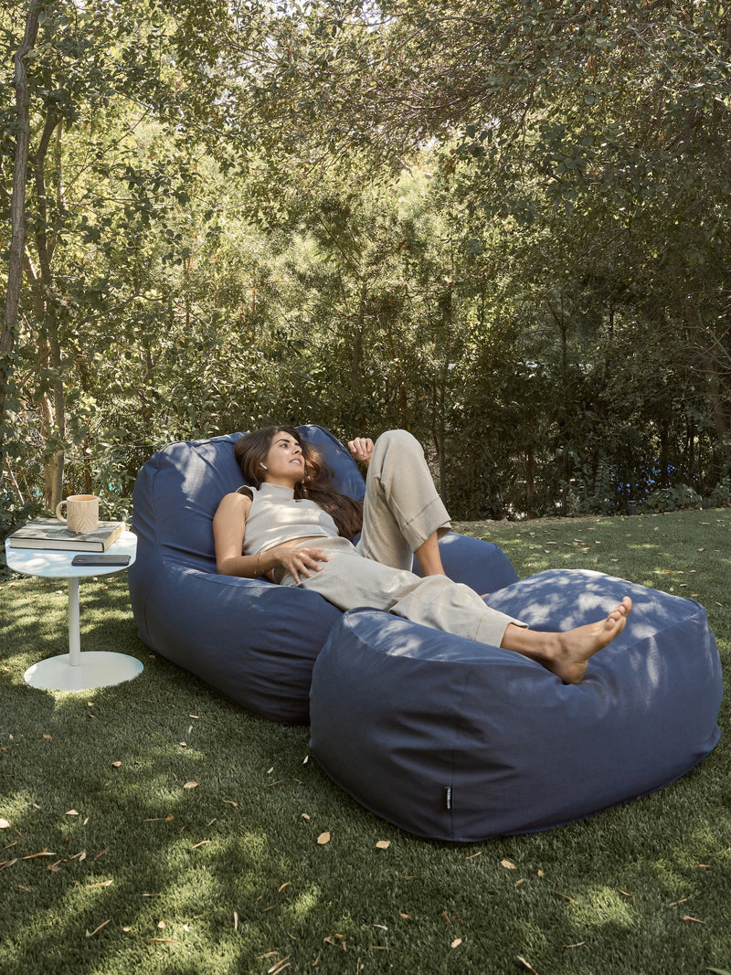 Outdoor Comfy Chair Loungie Comfy Nylon Bean Bag Chair/ Lounge