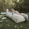 Dune Lounge Chair + Ottoman Outdoor - Off White