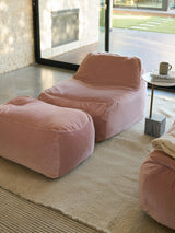 Dune Lounge Chair Velvet - Flamingo