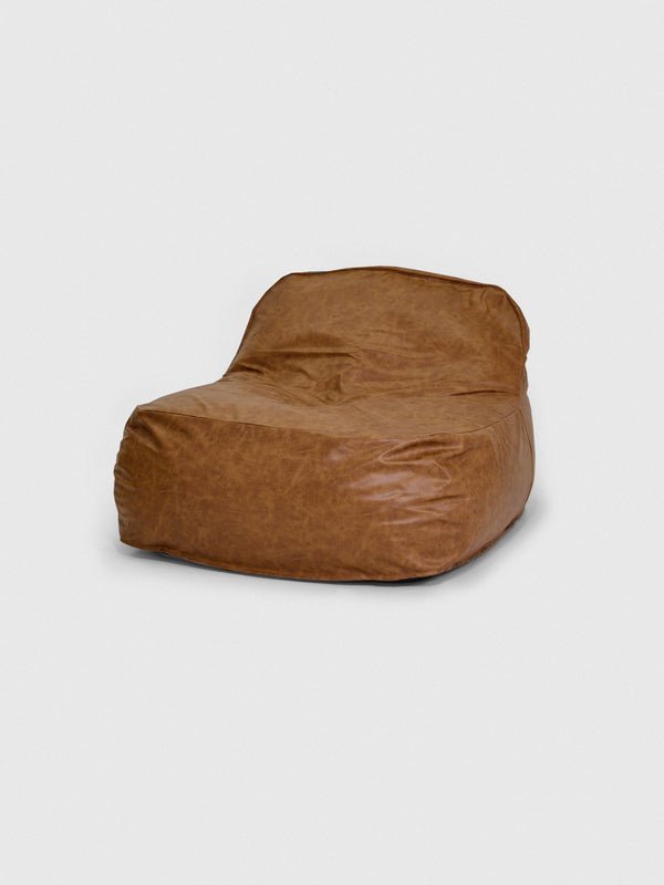 Dune Vegan Leather Chair Cover - Saddle