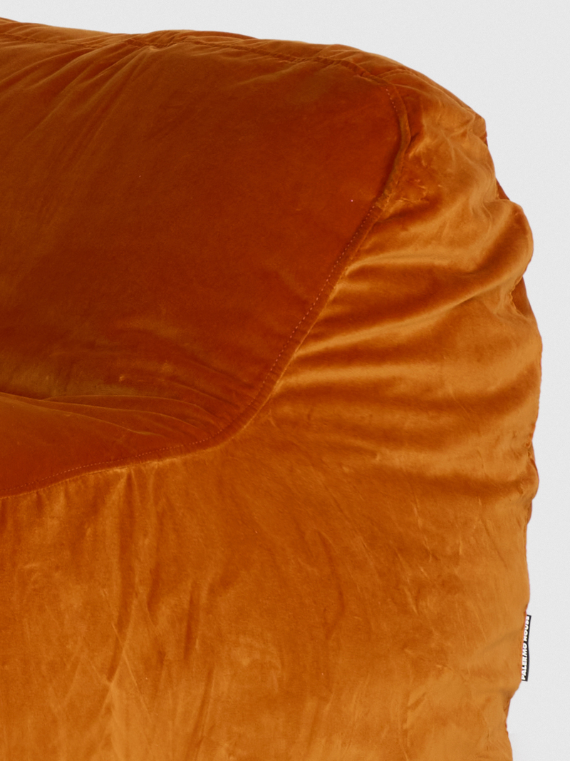 Dune Velvet Chair Cover - Tangerine