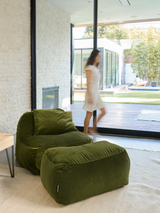 Dume Lounge Chair Velvet - Moss