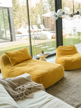 Dume Lounge Chair Velvet - Saffron