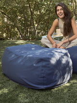 Dume Ottoman Outdoor - Navy