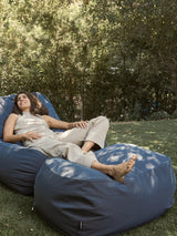 Dume Ottoman Outdoor - Navy