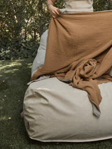 Dume Ottoman Outdoor - Oat